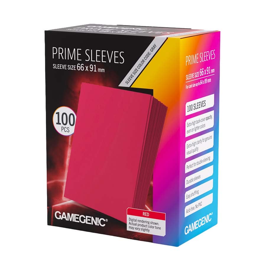 GAMEGENIC: PRIME SLEEVES: RED