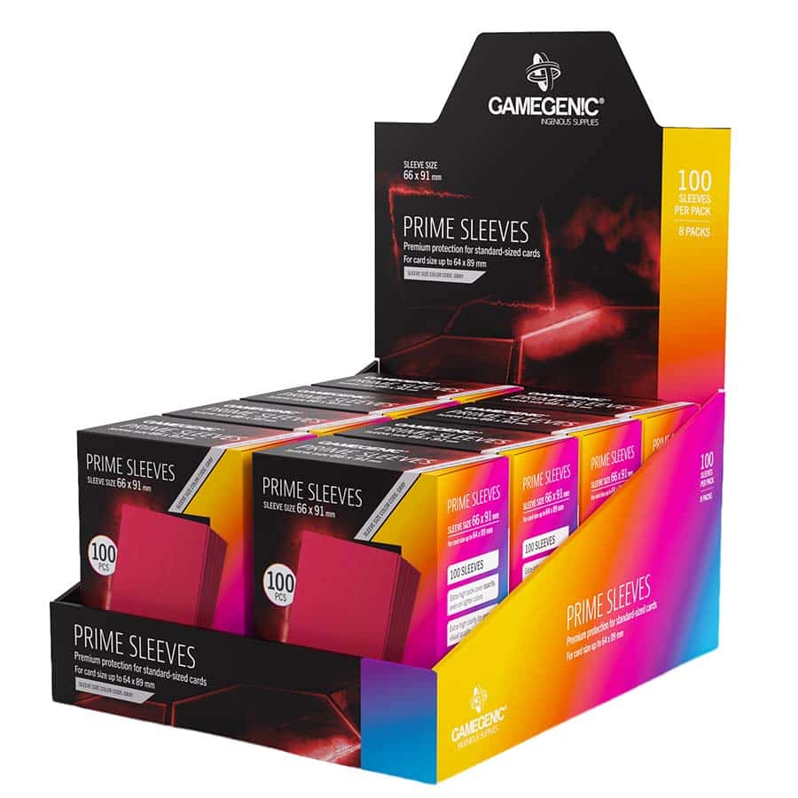 GAMEGENIC: PRIME SLEEVES: RED
