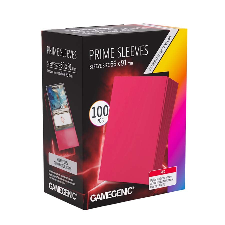 GAMEGENIC: PRIME SLEEVES: RED