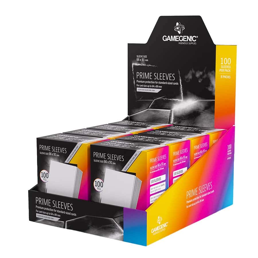 GAMEGENIC: PRIME SLEEVES: WHITE