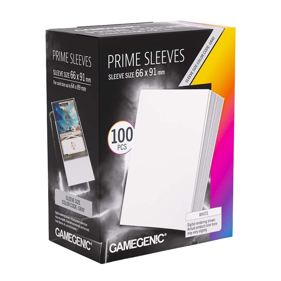 GAMEGENIC: PRIME SLEEVES: WHITE