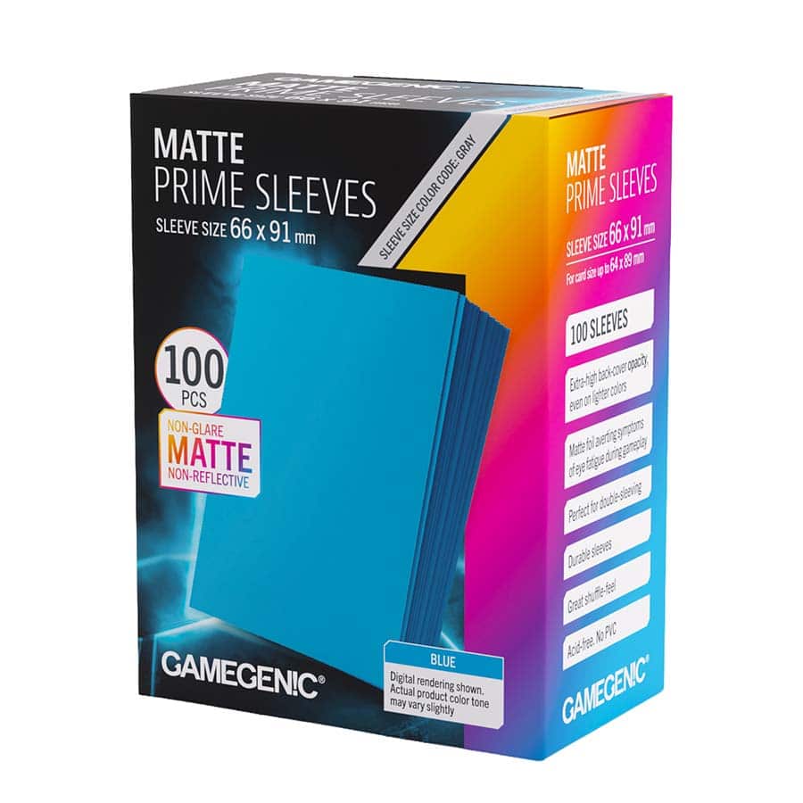 GAMEGENIC: MATTE PRIME SLEEVES: BLUE