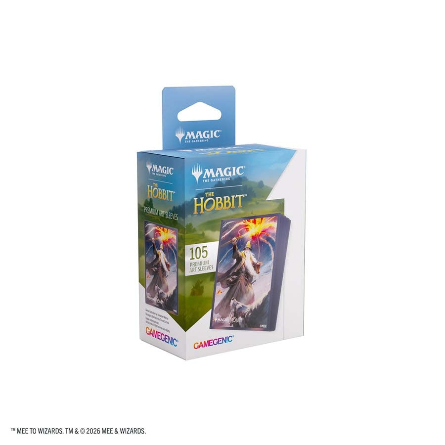 GAMEGENIC: MAGIC THE GATHERING: HOB THE HOBBIT: PREMIUM ART SLEEVES: GANDALF SHADOW'S FOE