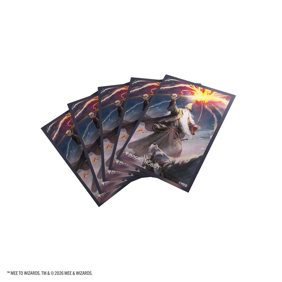 GAMEGENIC: MAGIC THE GATHERING: HOB THE HOBBIT: PREMIUM ART SLEEVES: GANDALF SHADOW'S FOE