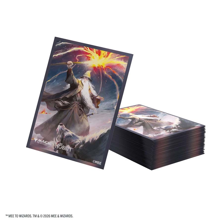 GAMEGENIC: MAGIC THE GATHERING: HOB THE HOBBIT: PREMIUM ART SLEEVES: GANDALF SHADOW'S FOE