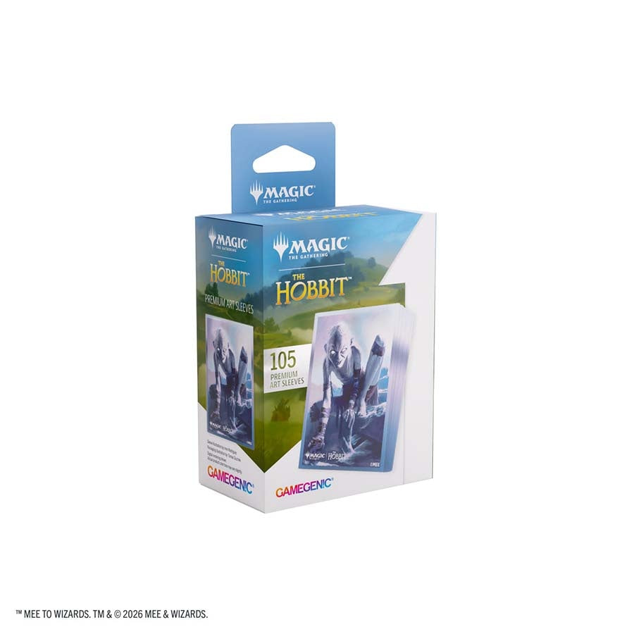 GAMEGENIC: MAGIC THE GATHERING: HOB THE HOBBIT: PREMIUM ART SLEEVES: GOLLUM RIDDLE MASTER