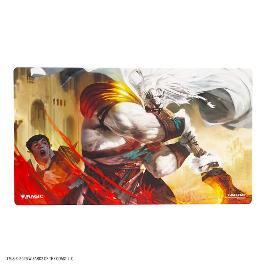 GAMEGENIC: MAGIC THE GATHERING: SOS SECRETS OF STRIXHAVEN: PRIME PLAYMAT: AJANI'S RESPONSE