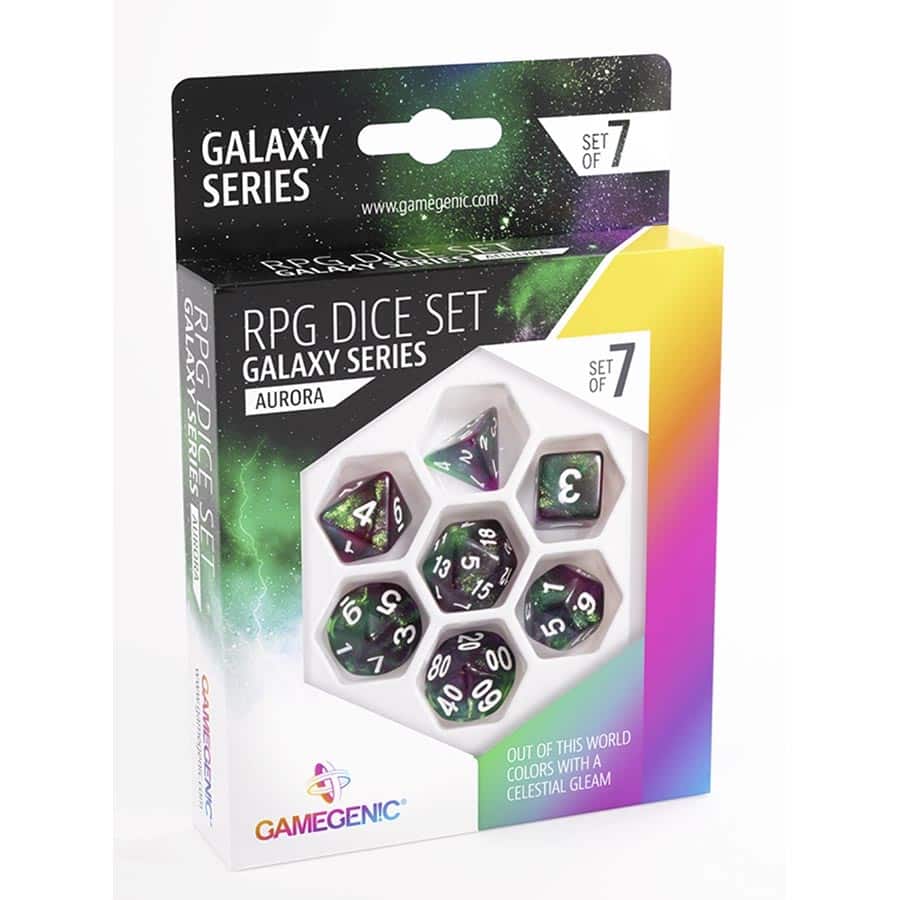 7CT GAMEGENIC RPG DICE SET: GALAXY SERIES: NEBULA
