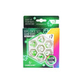 7CT GAMEGENIC RPG DICE SET: GLOW SERIES: VENOM STONES