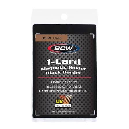 Magnetic Card Holder - 35 PT. Black Border