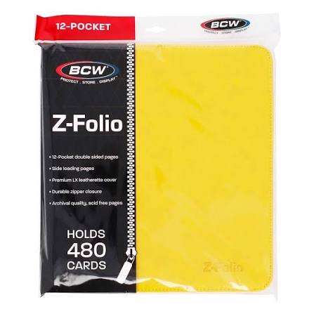Z-Folio 12-Pocket LX Album - Yellow
