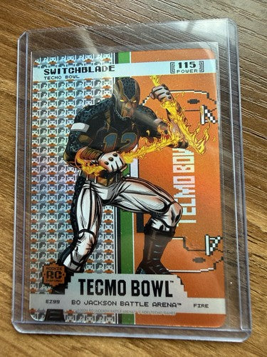 Bo Jackson Battle Arena Tecmo Bowl #115 Switchblade End Zone Fire EZ99